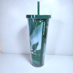 Starbucks For Life 2020 Tumbler with Straw 24 Ounces Venti Green Limited Edition